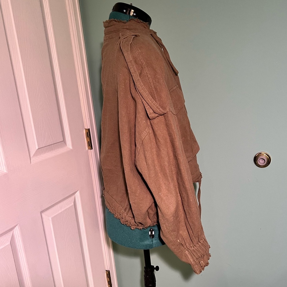 Olive Green Casual Jacket - Picture 4 of 6